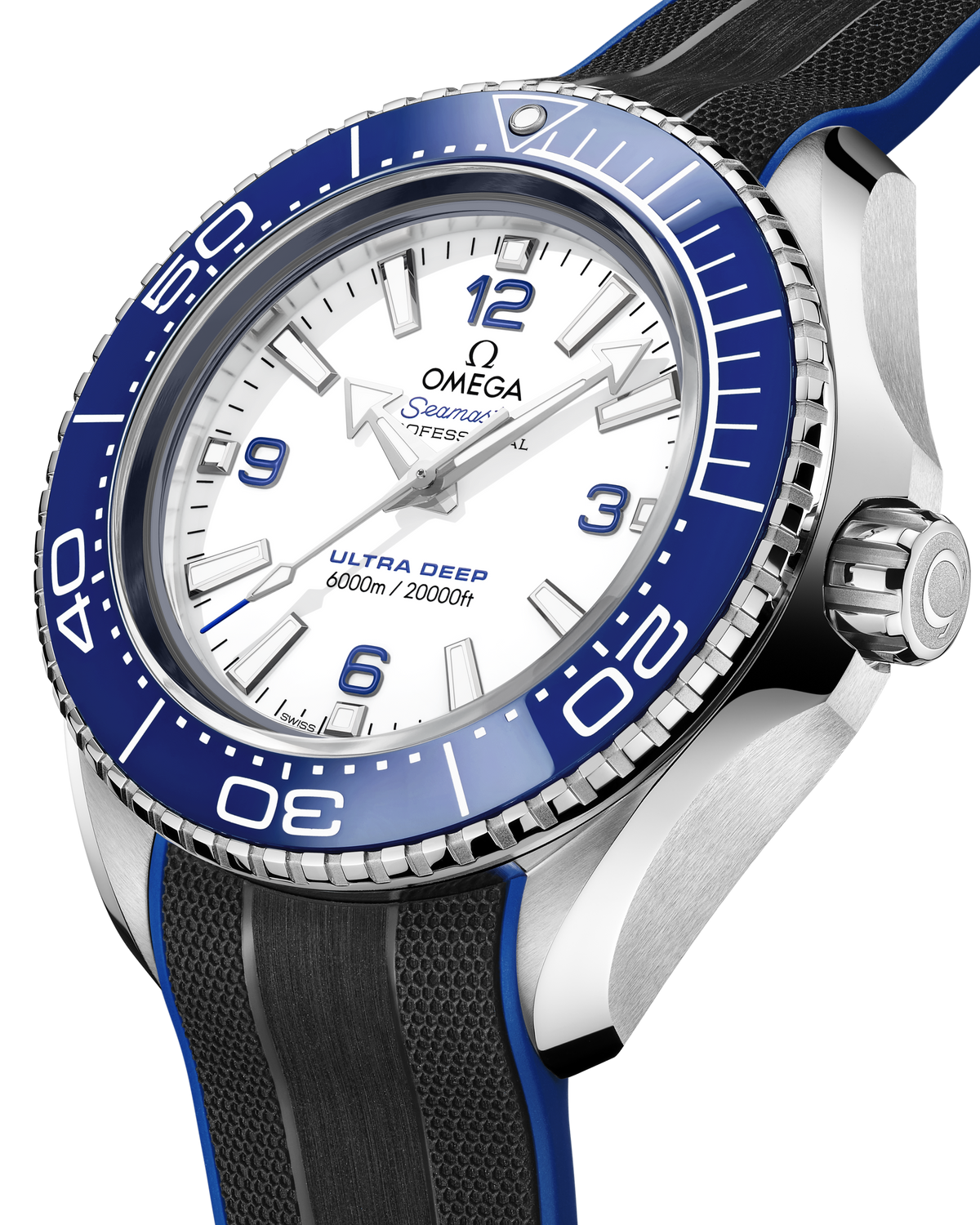 Seamaster Planet Ocean 6000M 45.5 mm, O-MEGASTEEL on rubber strap - 21532462104001 - View 3