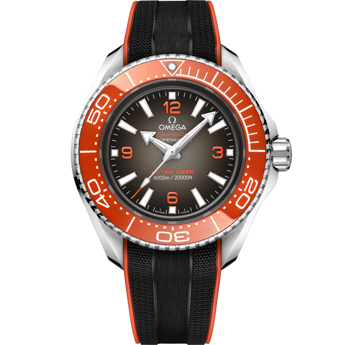 Seamaster Planet Ocean 6000M 45.5 mm, O-MEGASTEEL on rubber strap - 21532462106001 - View 1