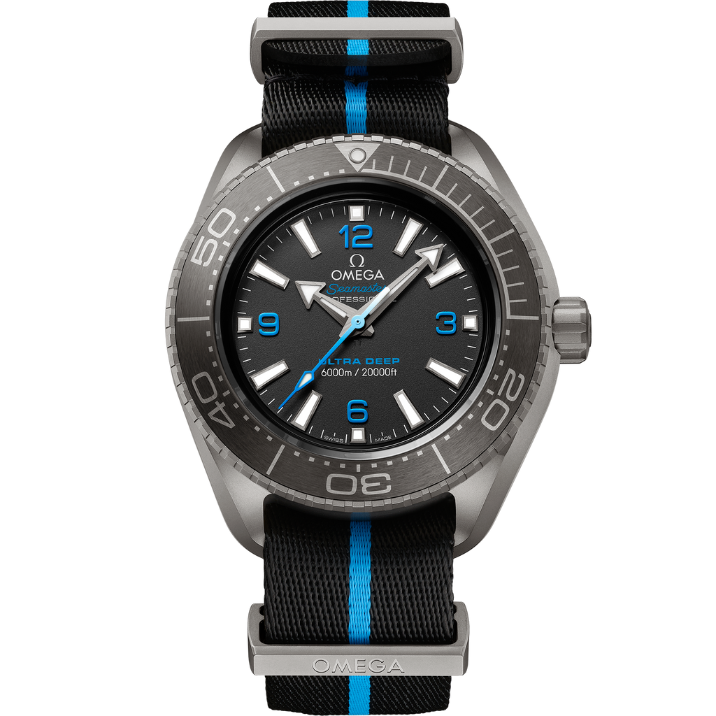 Seamaster Planet Ocean 6000M 45.5 mm, titanium on NATO strap - 21592462101001 - View 1