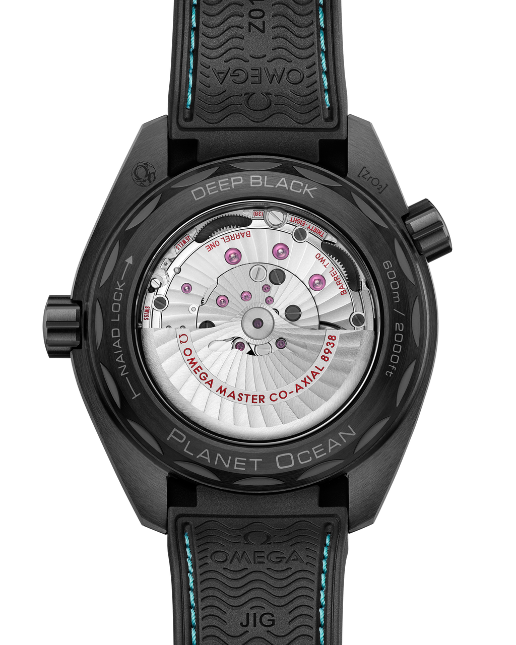 Seamaster Planet Ocean 600M 45.5 mm, black ceramic on rubber strap - 21592462201006 - View 2