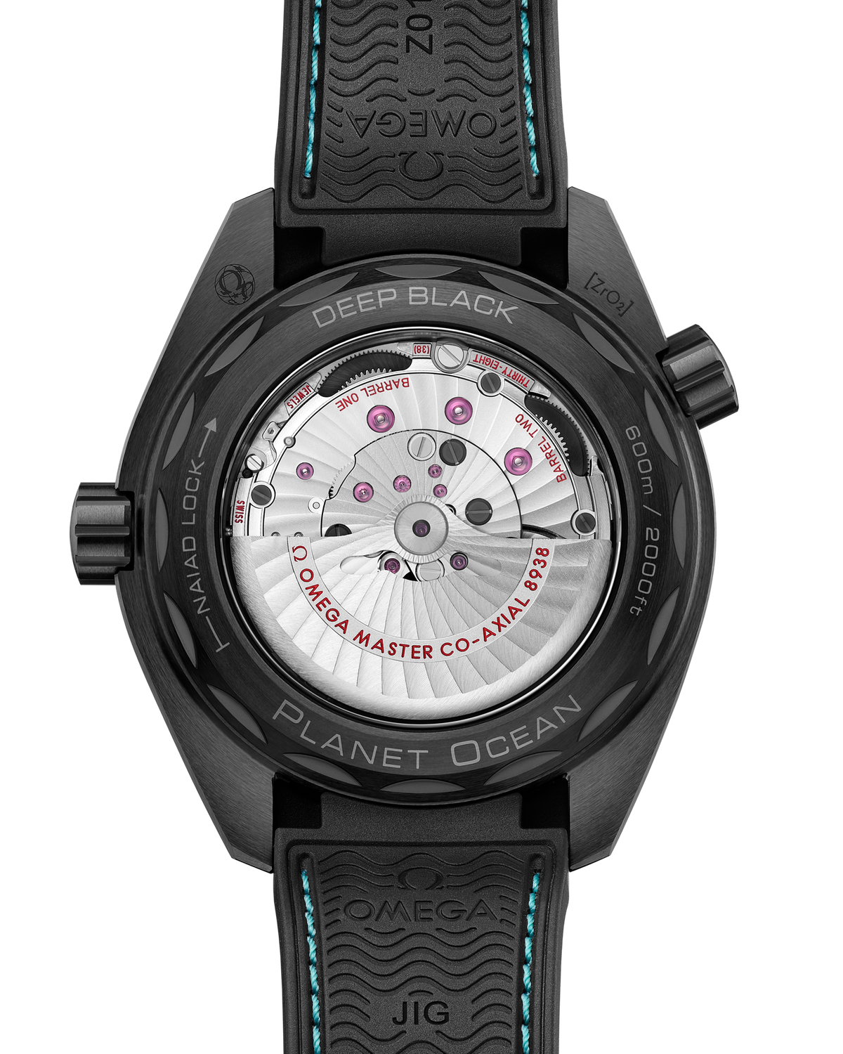 Seamaster Planet Ocean 600M 45.5 mm, black ceramic on rubber strap - 21592462201006 - View 2