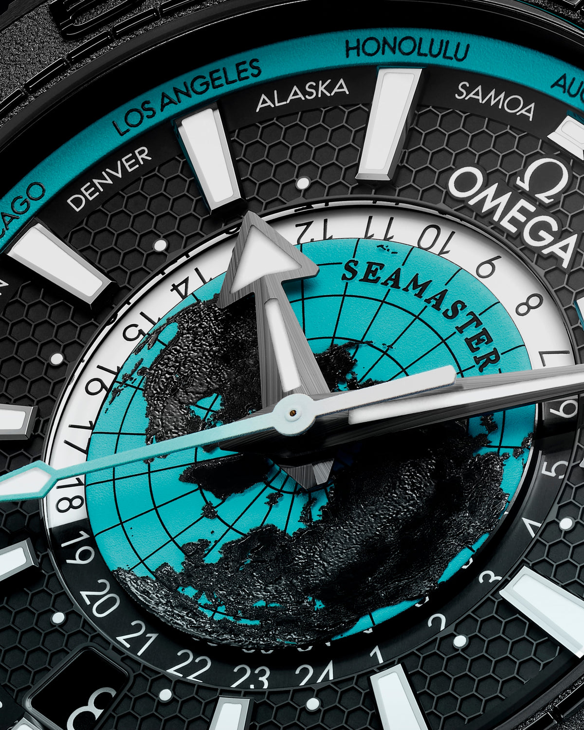 Seamaster Planet Ocean 600M 45.5 mm, black ceramic on rubber strap - 21592462201006 - View 3