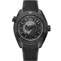 Seamaster Planet Ocean 600M 45.5 mm, black ceramic on rubber strap - 21592462201007 - View 1