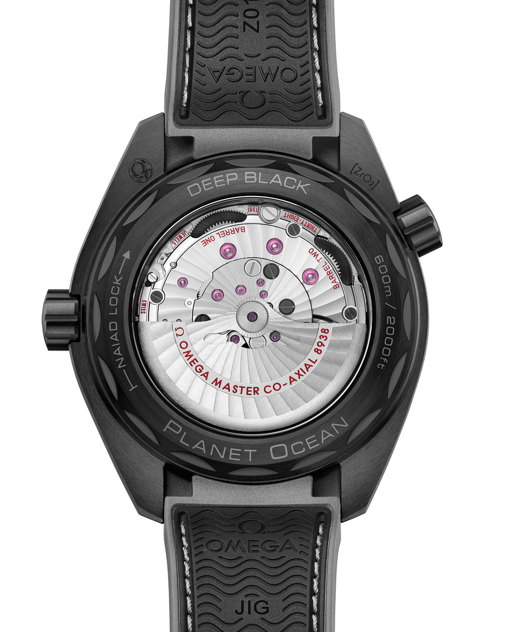 Seamaster Planet Ocean 600M 45.5 mm, black ceramic on rubber strap - 21592462201007 - View 2