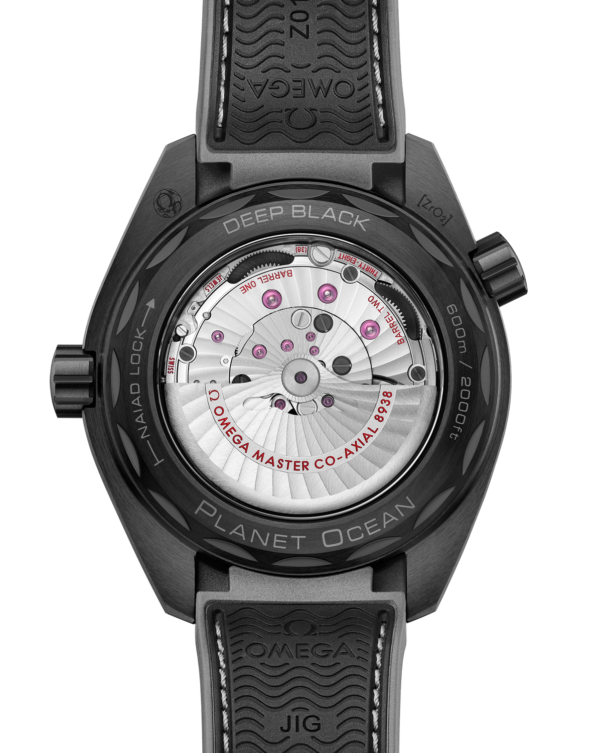 Seamaster Planet Ocean 600M 45.5 mm, black ceramic on rubber strap - 21592462201007 - View 2