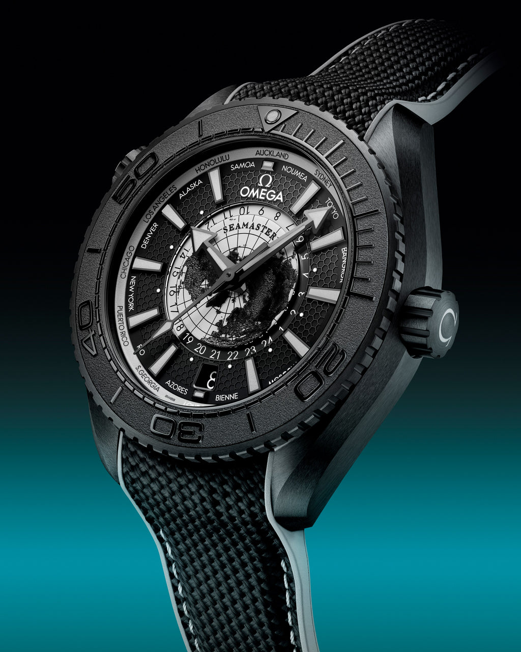 Seamaster Planet Ocean 600M 45.5 mm, black ceramic on rubber strap - 21592462201007 - View 5