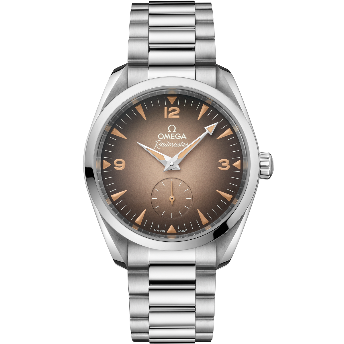 Seamaster Railmaster 38 mm, steel on steel - 23510382013001 - View 1