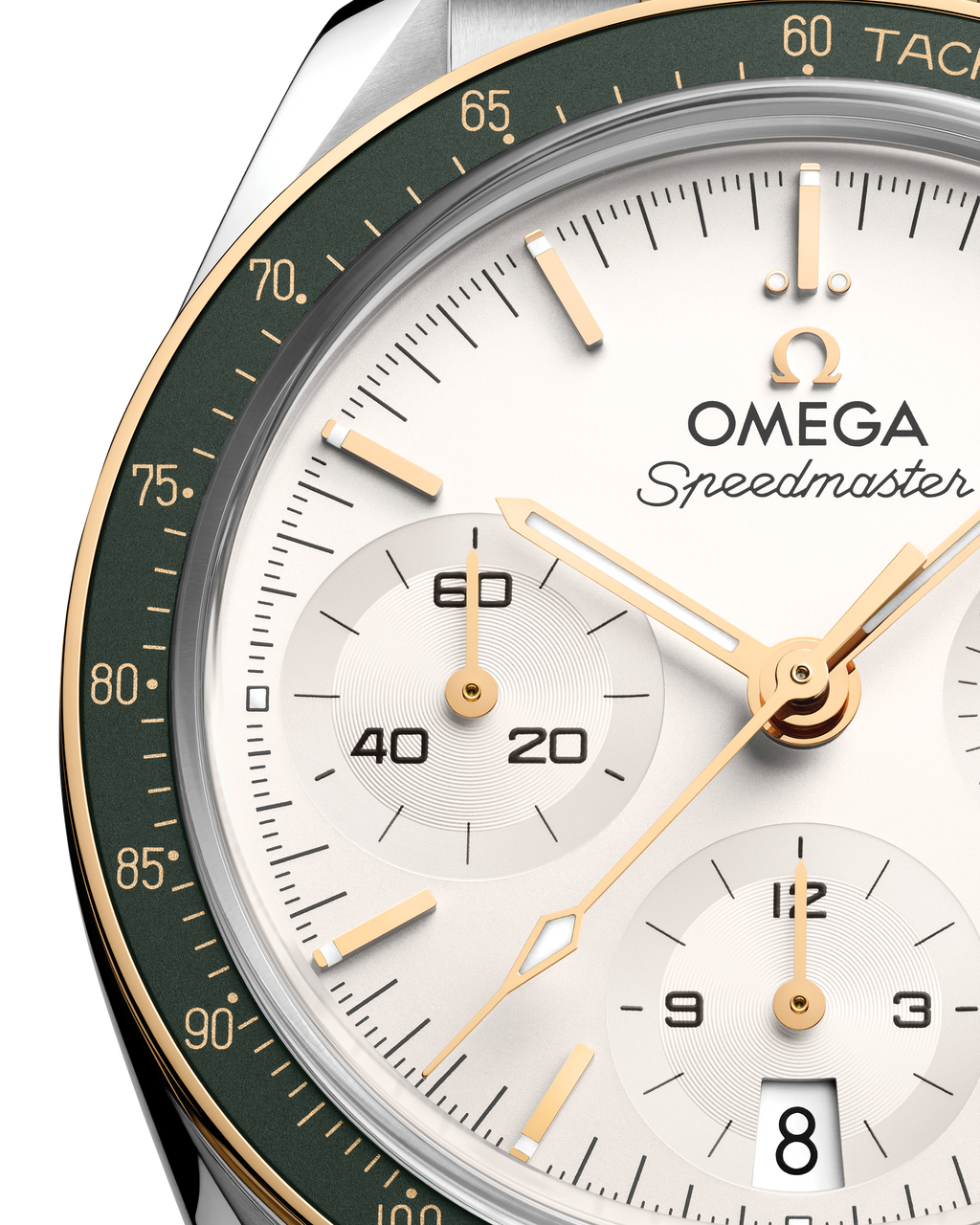 Speedmaster 38 38 mm, steel - Moonshine™ gold on steel - Moonshine™ gold - 32420385002001 - View 3
