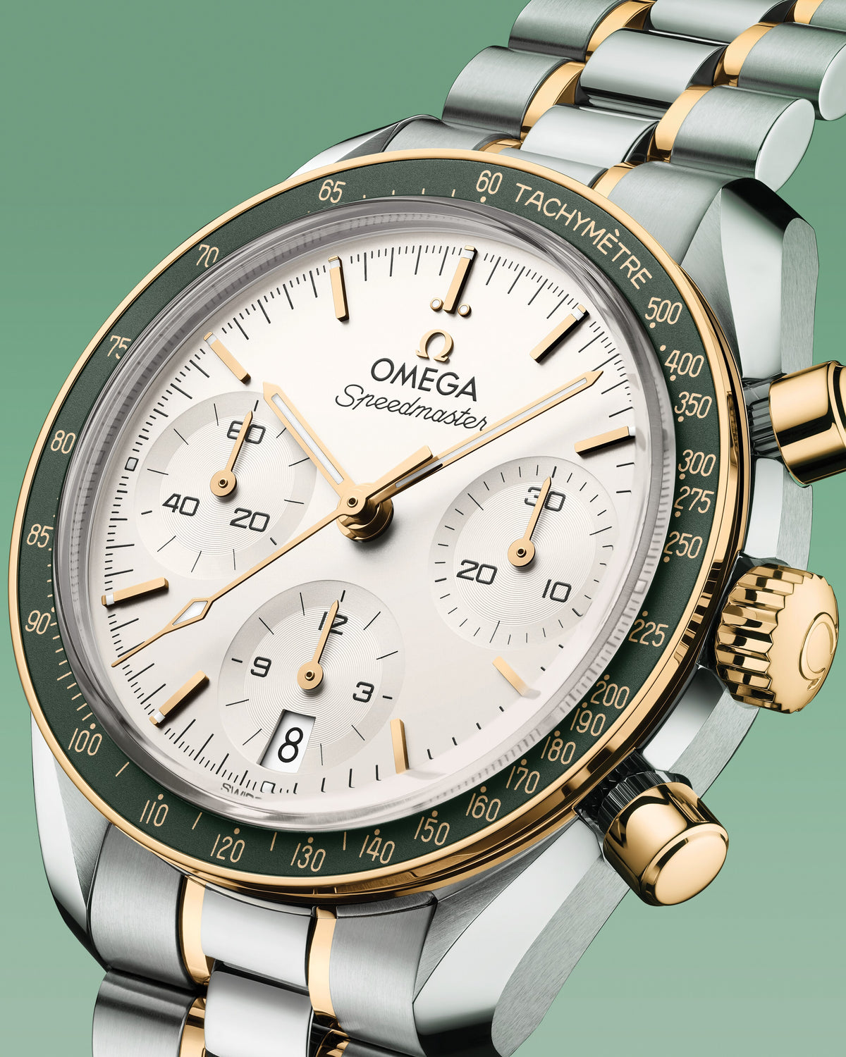 Speedmaster 38 38 mm, steel - Moonshine™ gold on steel - Moonshine™ gold - 32420385002001 - View 5