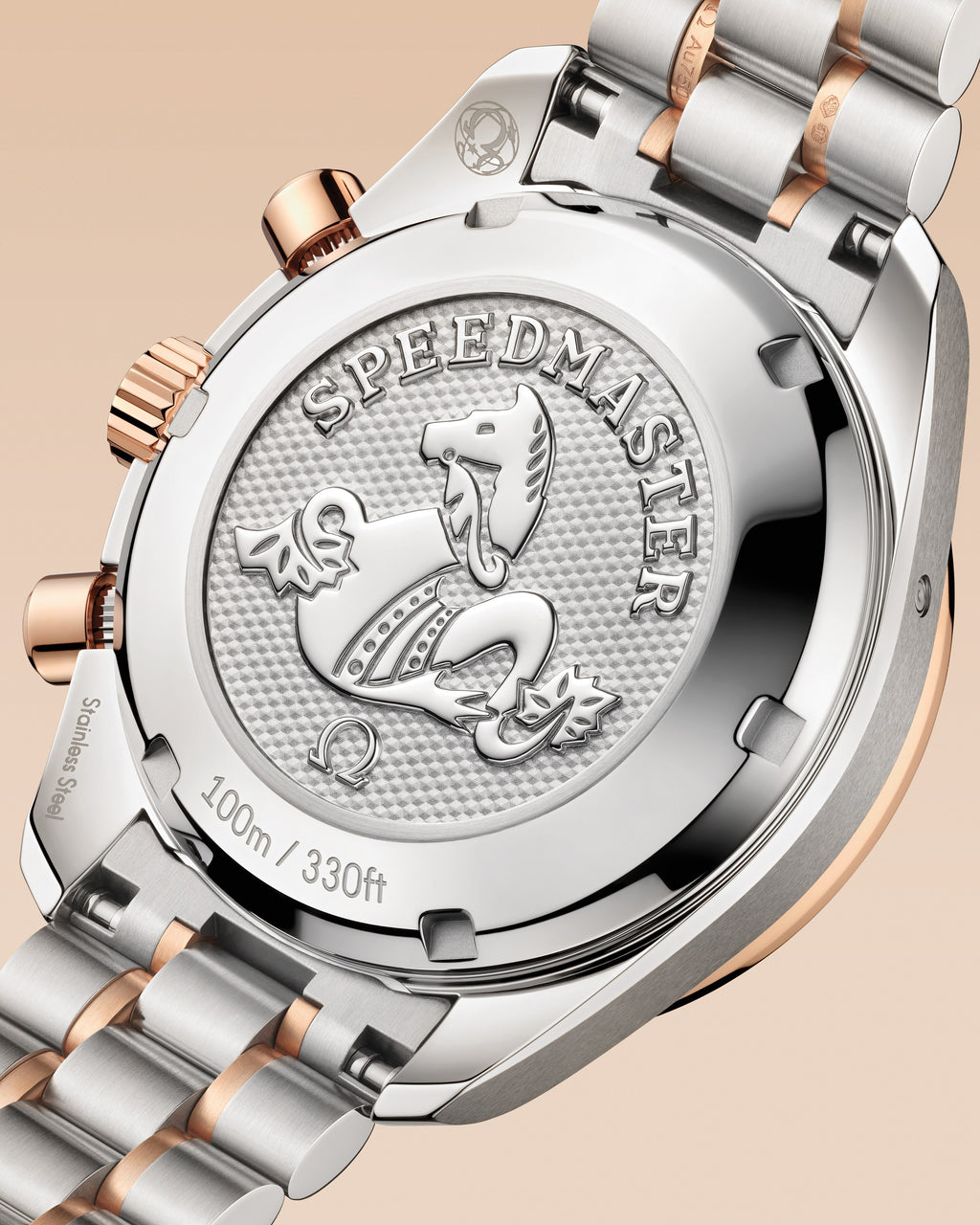 Speedmaster 38 38 mm, steel - Sedna™ gold on steel - Sedna™ gold - 32420385002002 - View 9