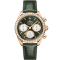Speedmaster 38 38 mm, Moonshine™ gold on alligator - 32458385060001 - View 1