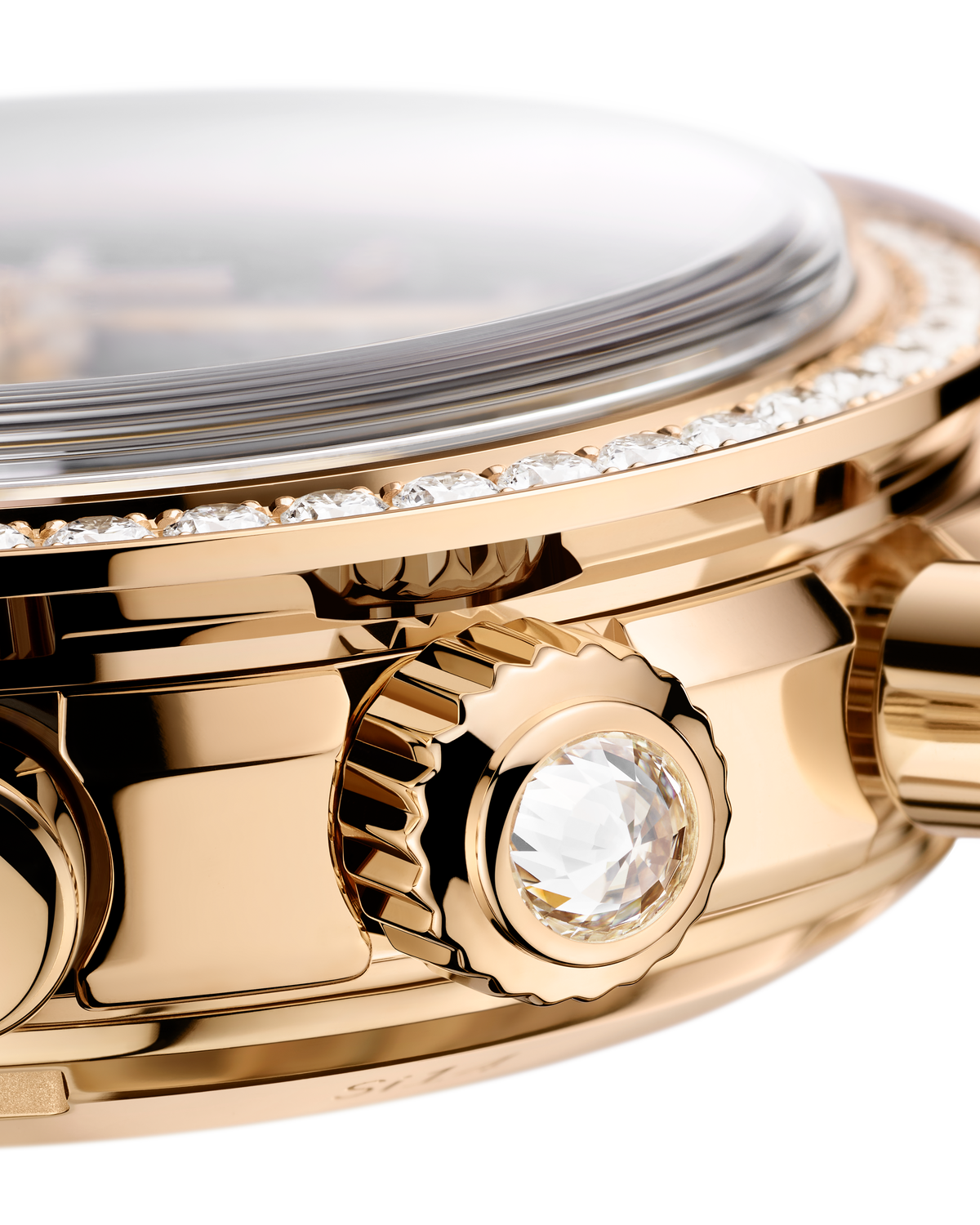 Speedmaster 38 38 mm, Moonshine™ gold on alligator - 32458385060001 - View 3
