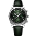 Speedmaster '57 40.5 mm, steel on leather strap - 33212415110001 - View 1
