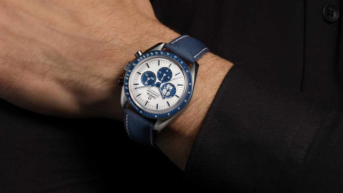 Speedmaster Anniversary Series 42 mm, steel on coated nylon fabric strap - 31032425002001 - View 9