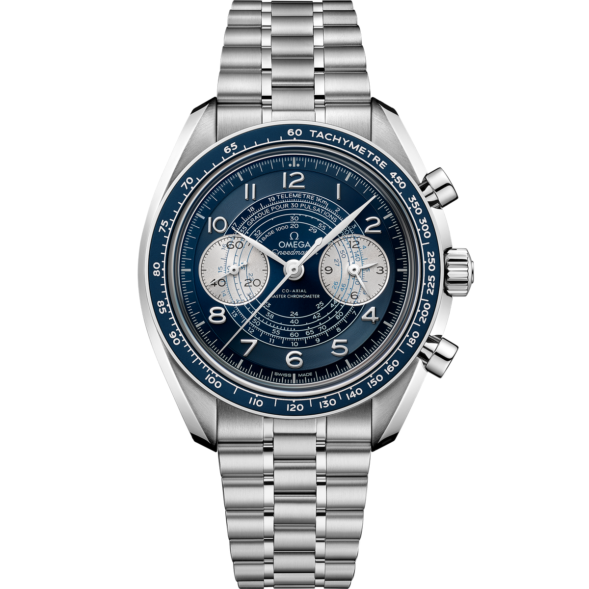 Speedmaster Chronoscope 43 mm, steel on steel - 32930435103001 - View 1