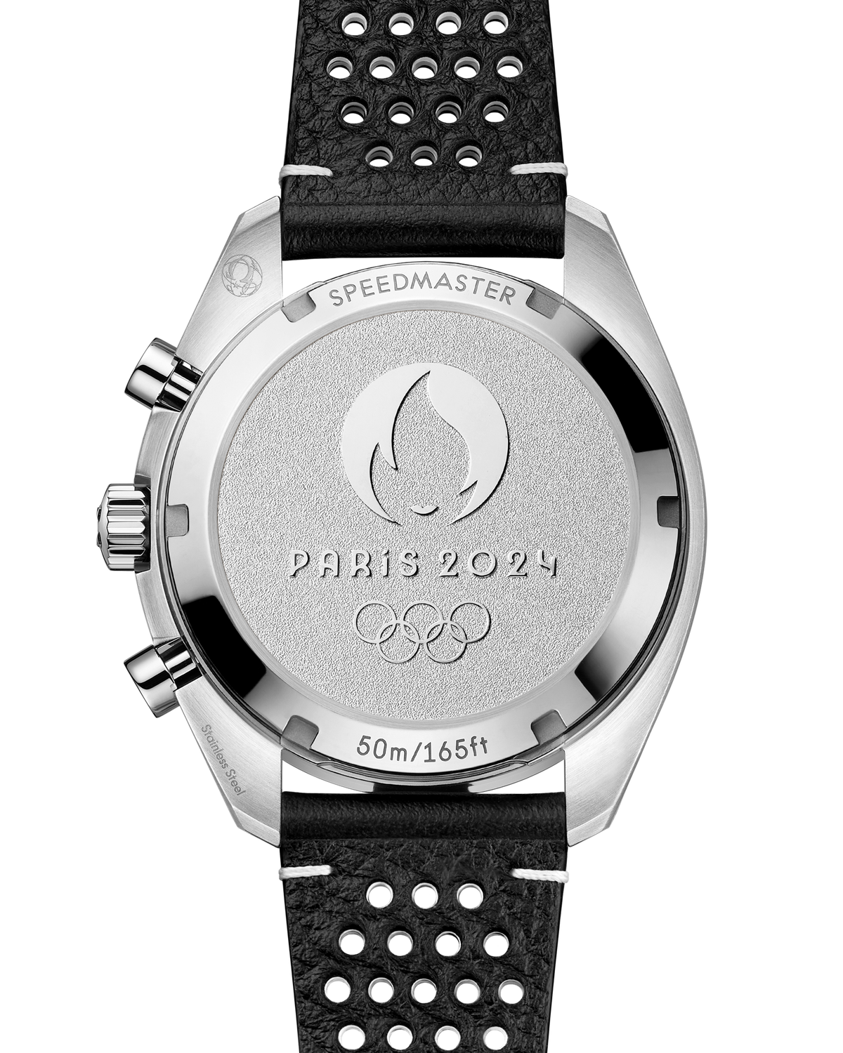 Speedmaster Chronoscope 43 mm, steel on leather strap - 52232435102001 - View 2