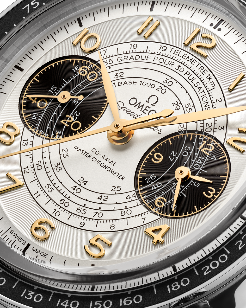 Speedmaster Chronoscope 43 mm, steel on leather strap - 52232435102001 - View 3