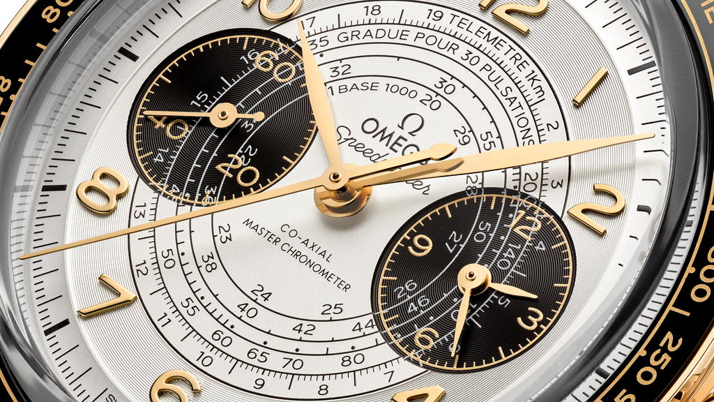 Speedmaster Chronoscope 43 mm, Moonshine™ gold on leather strap - 52262435102001 - View 5