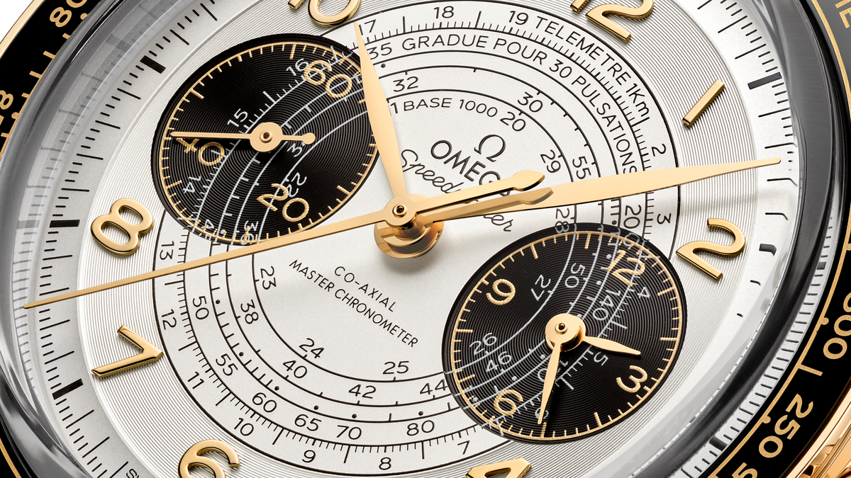 Speedmaster Chronoscope 43 mm, Moonshine™ gold on leather strap - 52262435102001 - View 5
