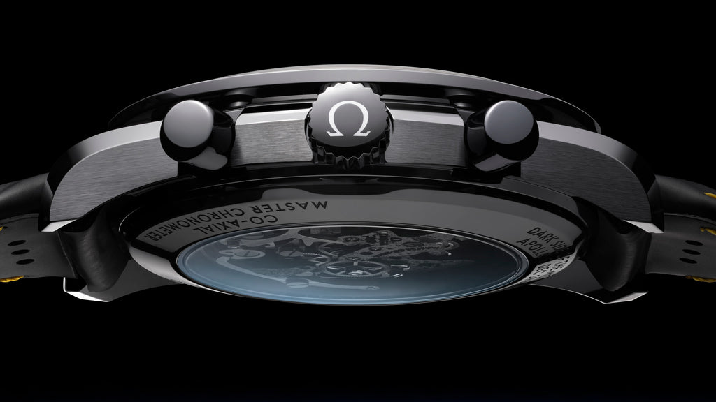 Speedmaster Dark Side of the Moon 44.25 mm, black ceramic on rubber strap - 31092445001001 - View 12