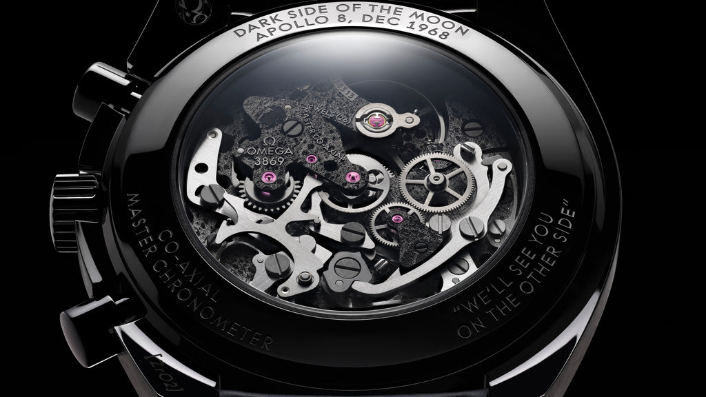 Speedmaster Dark Side of the Moon 44.25 mm, black ceramic on rubber strap - 31092445001001 - View 14