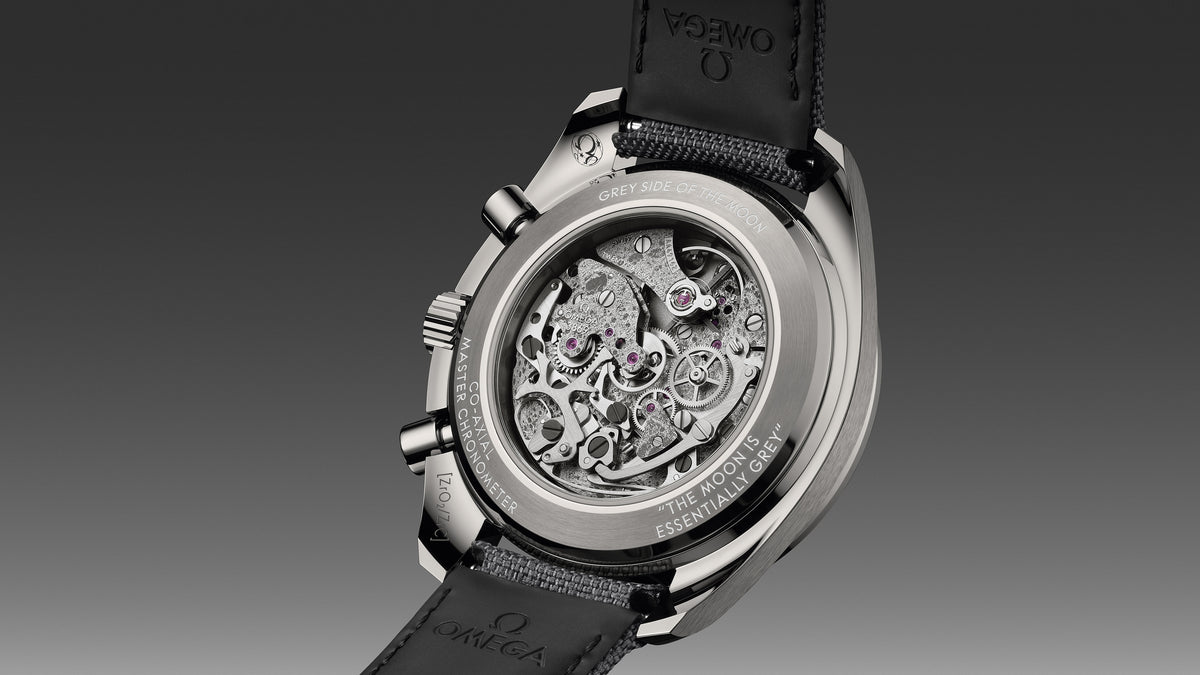 Speedmaster Dark Side of the Moon 44.25 mm, grey ceramic on coated nylon fabric strap - 31092445006001 - View 12
