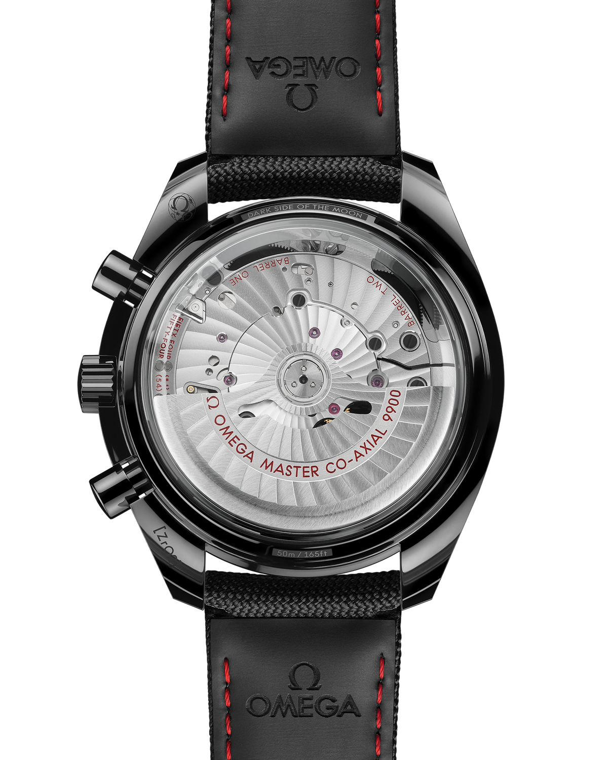 Speedmaster Dark Side of the Moon 44.25 mm, black ceramic on coated nylon fabric strap - 31092445101002 - View 2