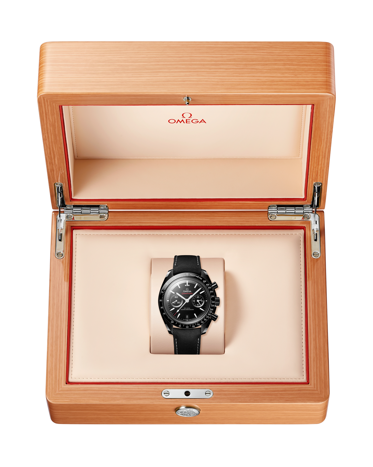 Speedmaster Dark Side of the Moon 44.25 mm, black ceramic on coated nylon fabric strap - 31092445101002 - View 10