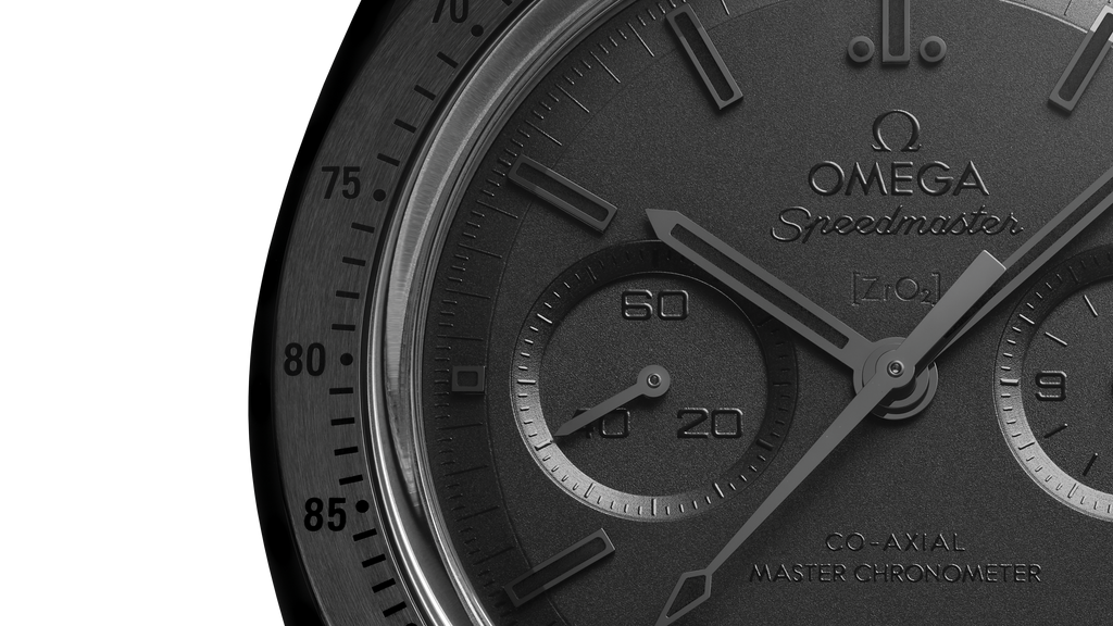 Speedmaster Dark Side of the Moon 44.25 mm, black ceramic on coated nylon fabric strap - 31092445101003 - View 4