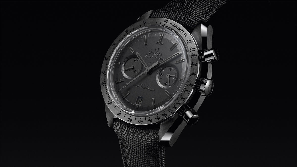 Speedmaster Dark Side of the Moon 44.25 mm, black ceramic on coated nylon fabric strap - 31092445101003 - View 8