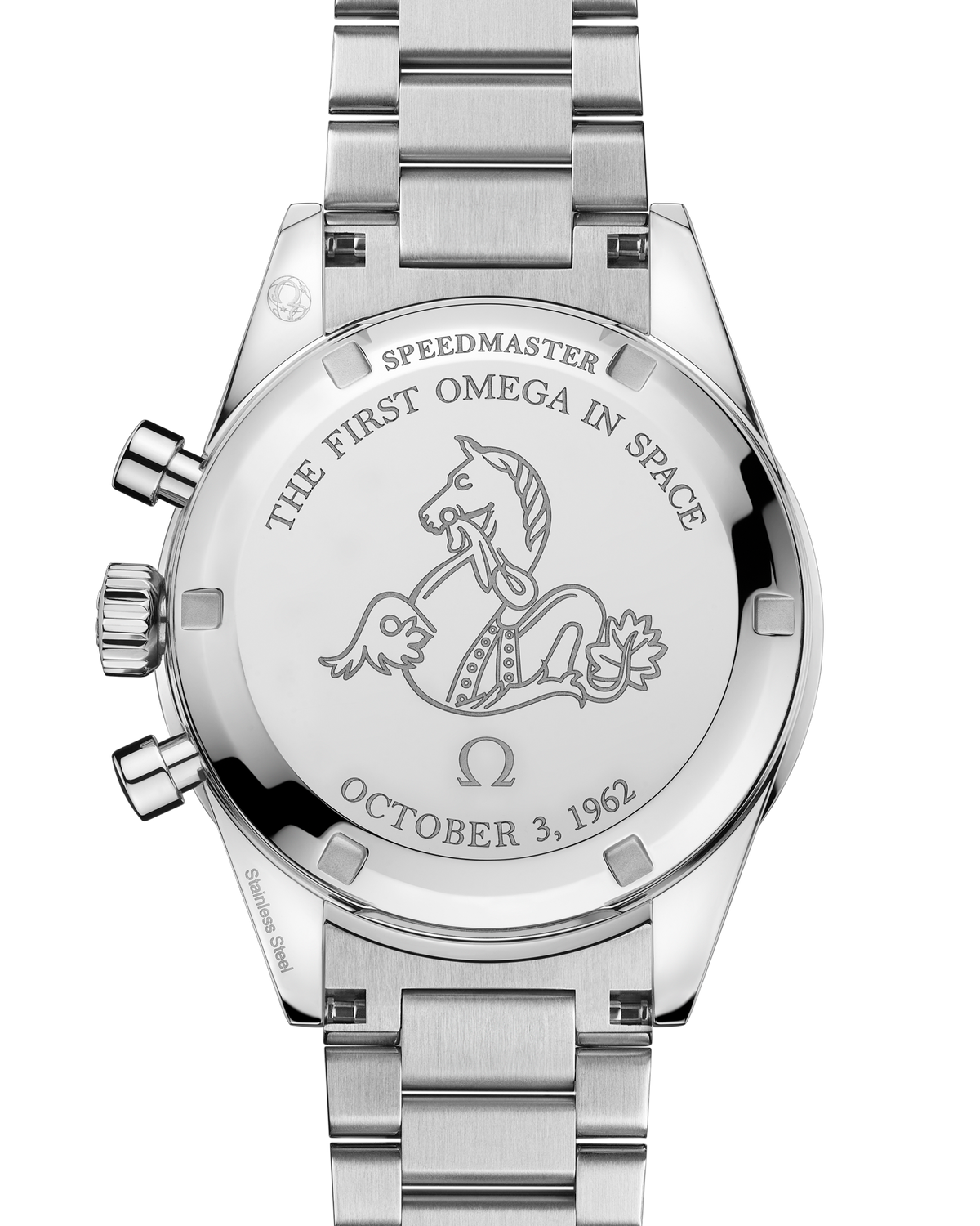 Speedmaster First OMEGA in Space 39.7 mm, steel on steel - 31030405006001 - View 2