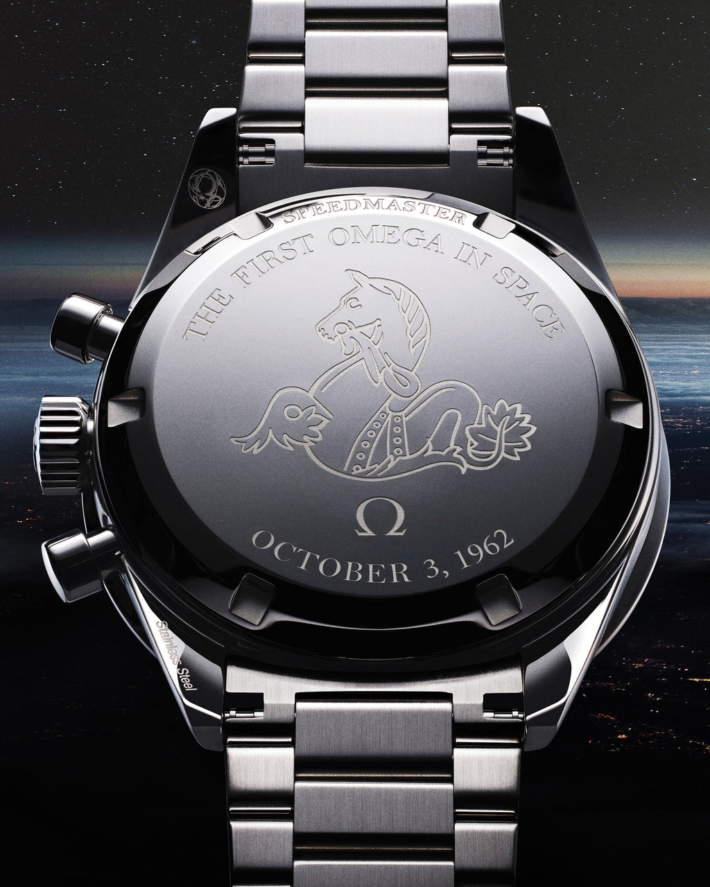 Speedmaster First OMEGA in Space 39.7 mm, steel on steel - 31030405006001 - View 13