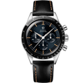 Speedmaster First OMEGA in Space 39.7 mm, steel on leather strap - 31032405006001 - View 1
