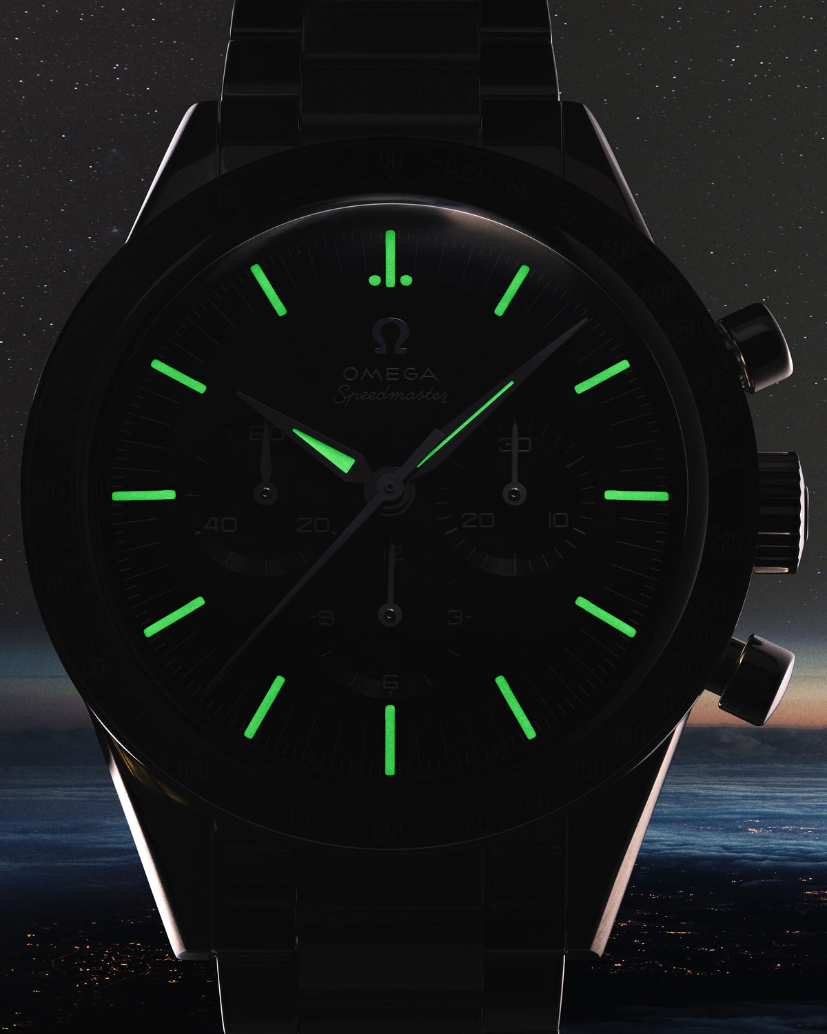 Speedmaster First OMEGA in Space 39.7 mm, steel on leather strap - 31032405006001 - View 9