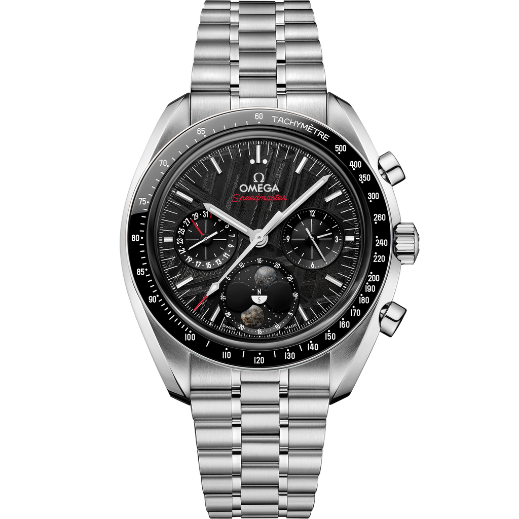 Speedmaster Moonphase 43 mm, steel on steel - 30430435201001 - View 1