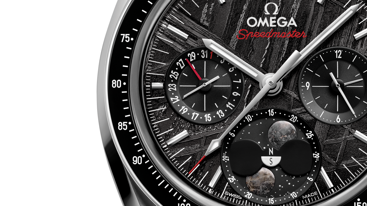 Speedmaster Moonphase 43 mm, steel on steel - 30430435201001 - View 4