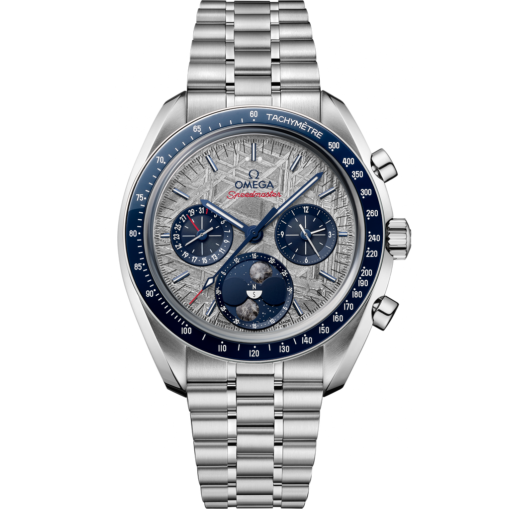 Speedmaster Moonphase 43 mm, steel on steel - 30430435206001 - View 1