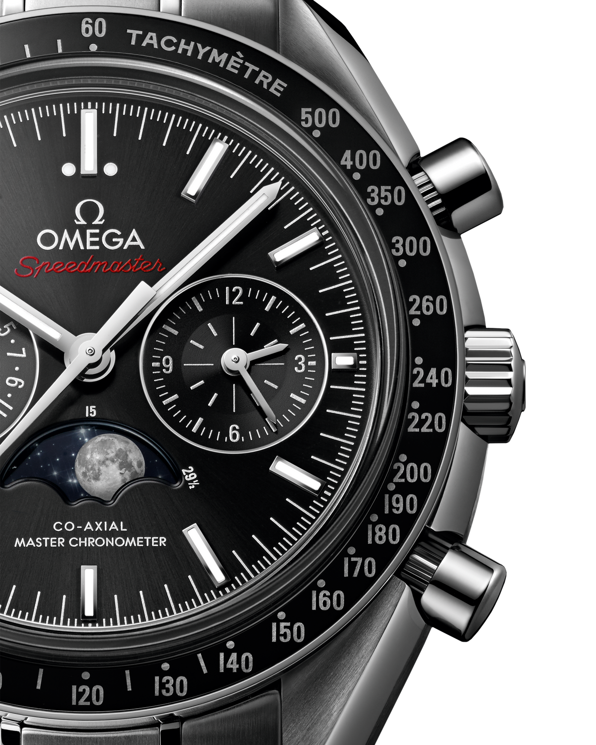 Speedmaster Moonphase 44.25 mm, steel on steel - 30430445201001 - View 2