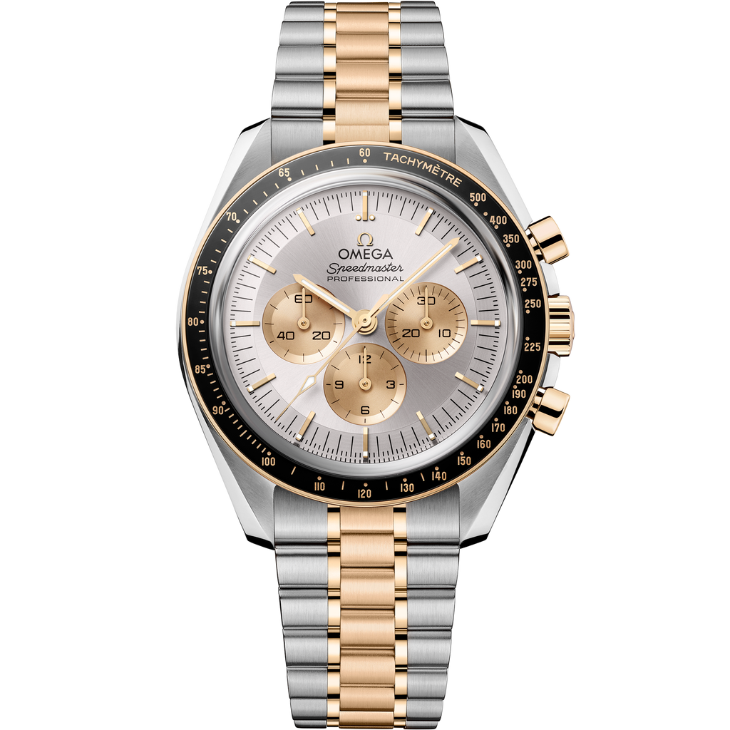 Speedmaster Moonwatch Professional 42 mm, steel - Moonshine™ gold on steel - Moonshine™ gold - 31020425002001 - View 1