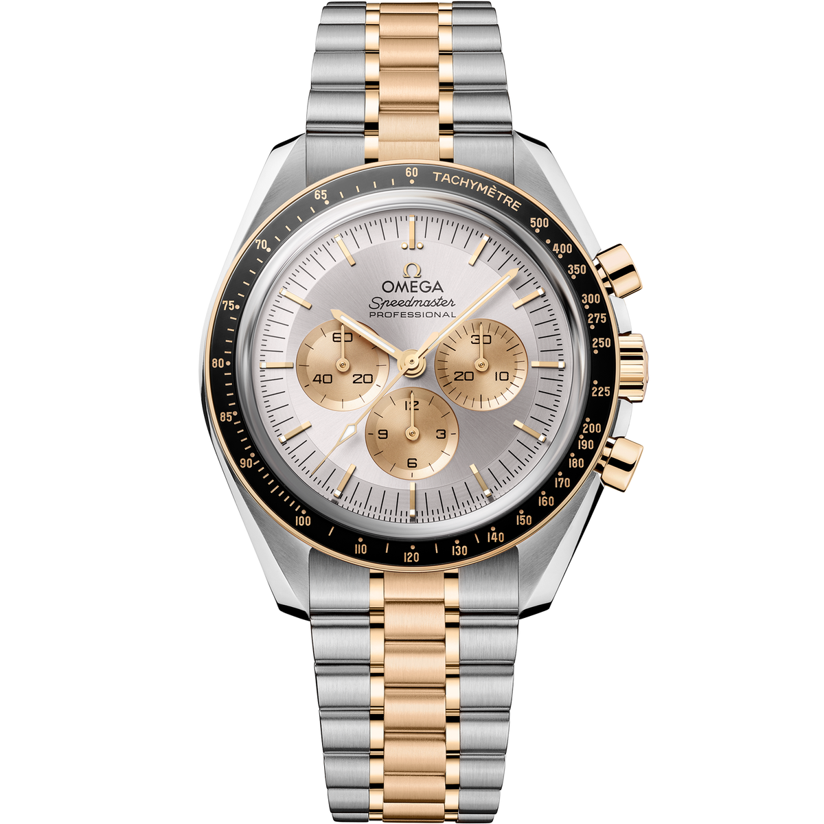 Speedmaster Moonwatch Professional 42 mm, steel - Moonshine™ gold on steel - Moonshine™ gold - 31020425002001 - View 1
