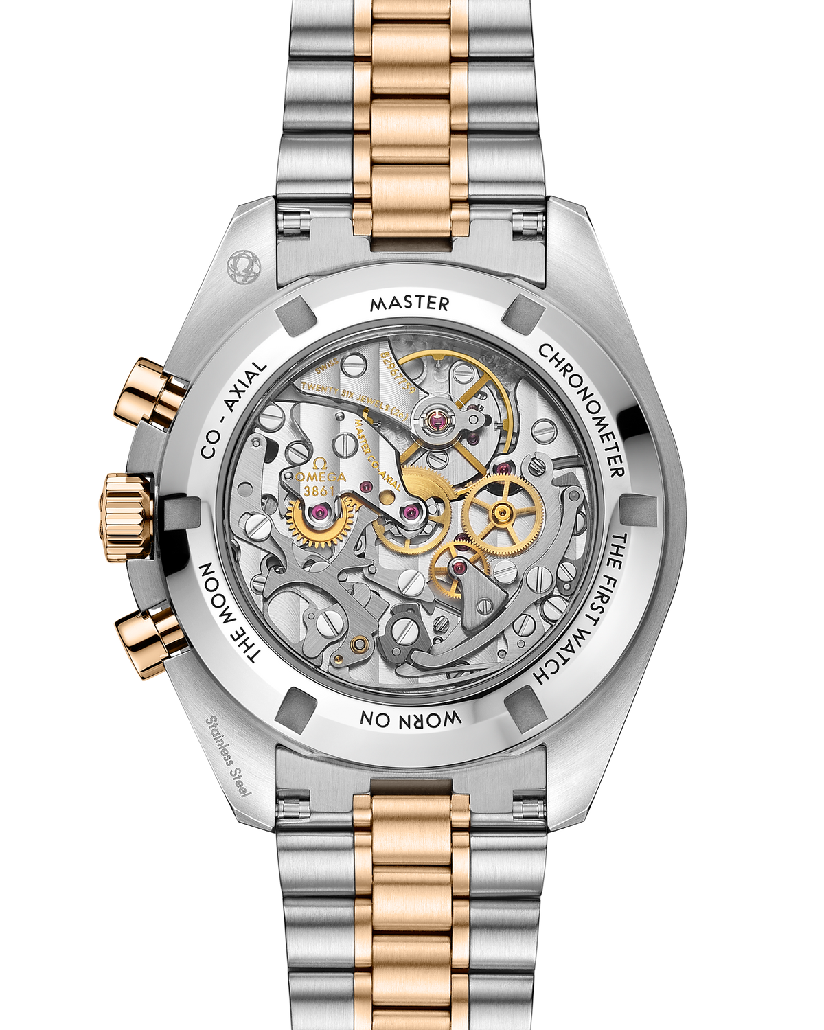 Speedmaster Moonwatch Professional 42 mm, steel - Moonshine™ gold on steel - Moonshine™ gold - 31020425002001 - View 2