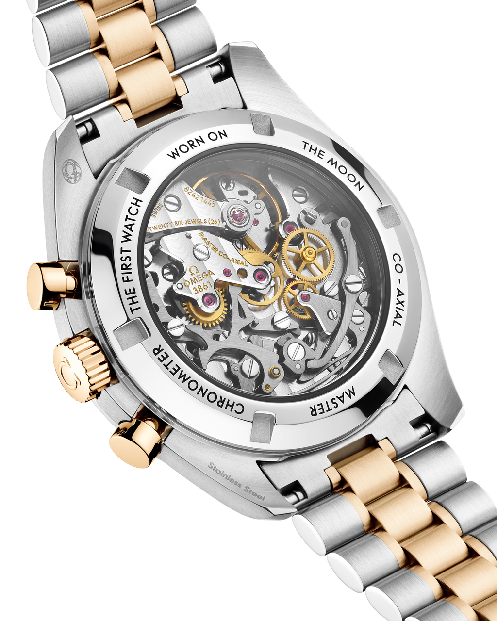 Speedmaster Moonwatch Professional 42 mm, steel - Moonshine™ gold on steel - Moonshine™ gold - 31020425002001 - View 3