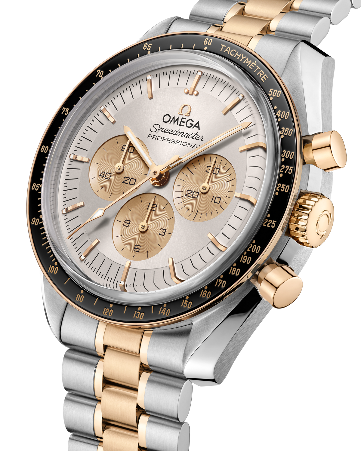 Speedmaster Moonwatch Professional 42 mm, steel - Moonshine™ gold on steel - Moonshine™ gold - 31020425002001 - View 4
