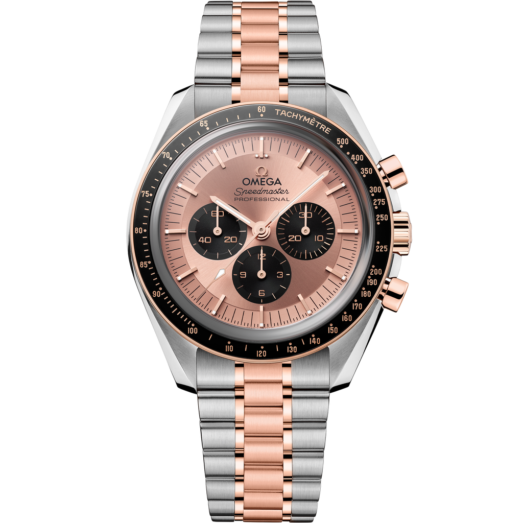 Speedmaster Moonwatch Professional 42 mm, steel - Sedna™ gold on steel - Sedna™ gold - 31020425099001 - View 1