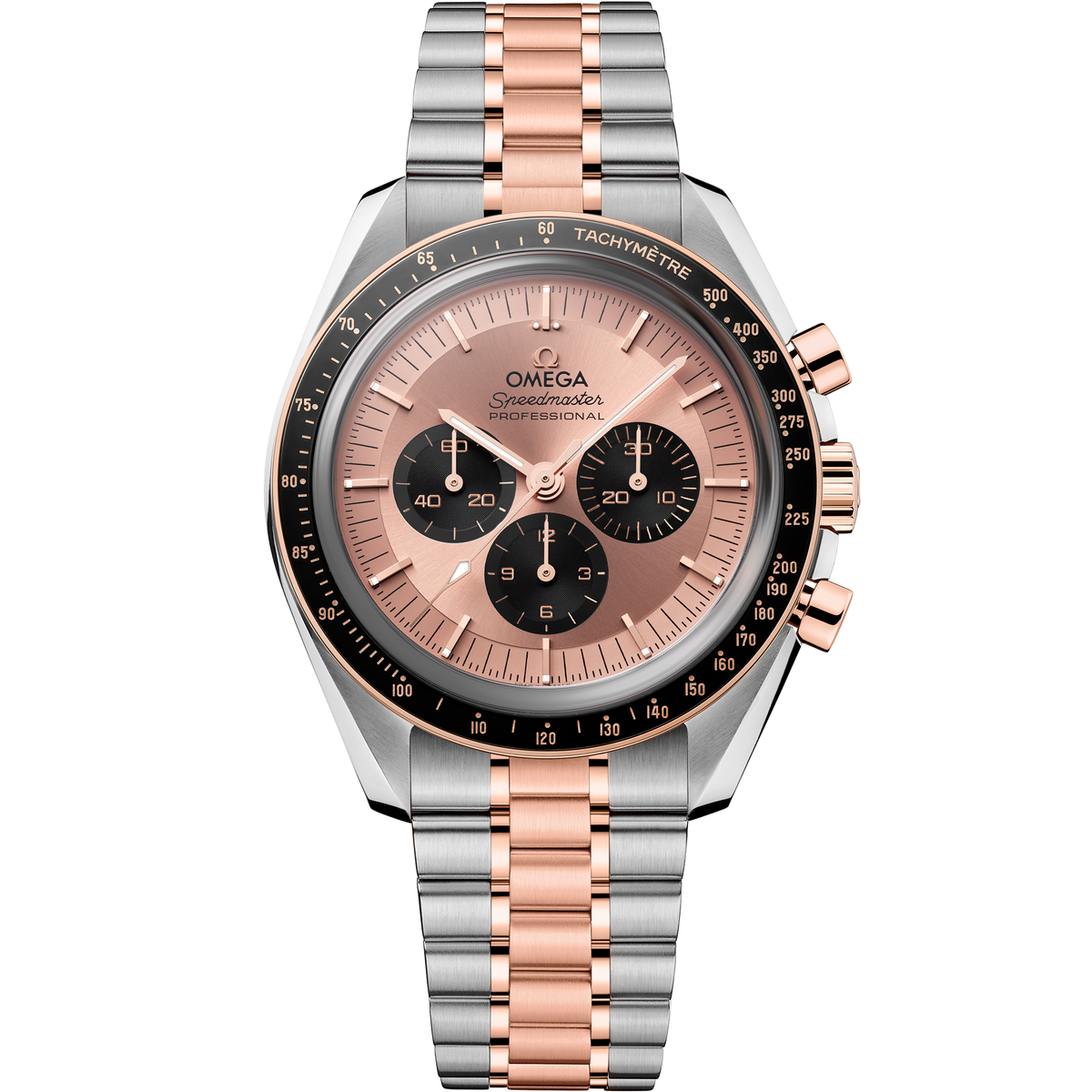 Speedmaster Moonwatch Professional 42 mm, steel - Sedna™ gold on steel - Sedna™ gold - 31020425099001 - View 1