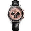 Speedmaster Moonwatch Professional 42 mm, steel - Sedna™ gold on alligator - 31023425099001 - View 1
