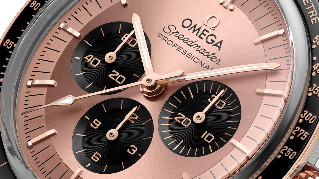 Speedmaster Moonwatch Professional 42 mm, steel - Sedna™ gold on alligator - 31023425099001 - View 5