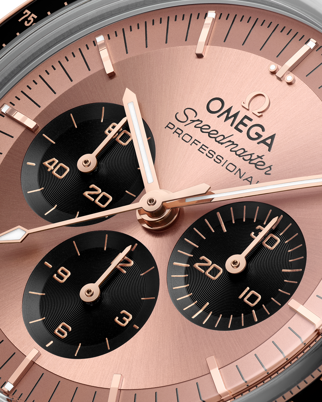 Speedmaster Moonwatch Professional 42 mm, steel - Sedna™ gold on alligator - 31023425099001 - View 4