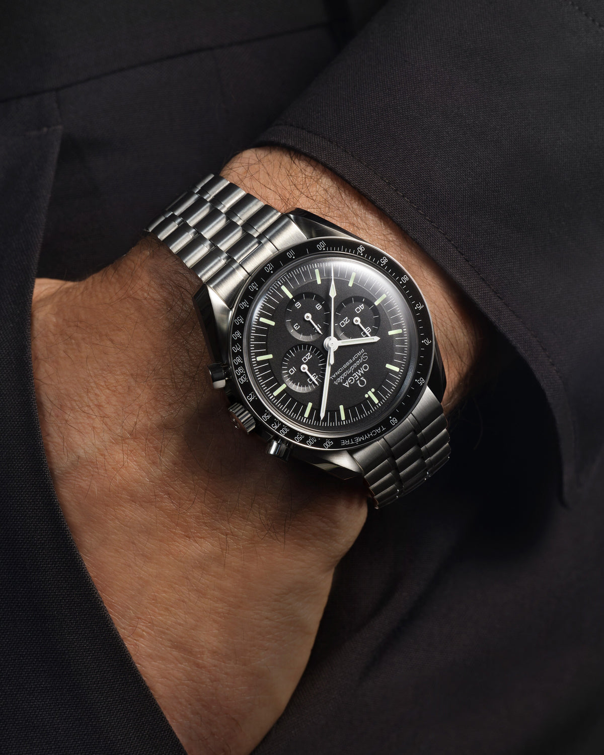 Speedmaster Moonwatch Professional 42 mm, steel on steel - 31030425001001 - View 3