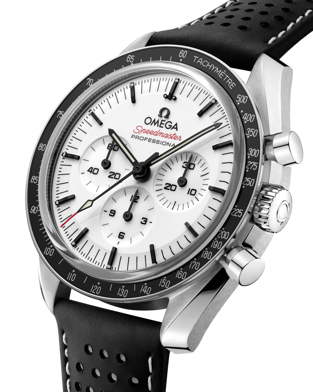 Speedmaster Moonwatch Professional 42 mm, steel on leather strap - 31032425004002 - View 5